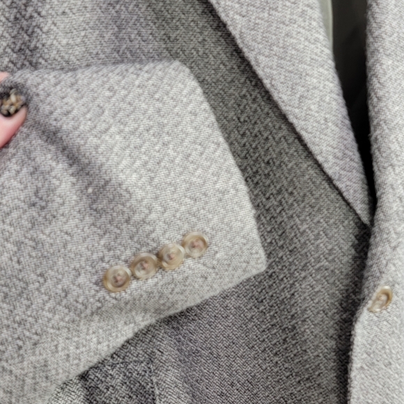 Vintage Bar WS Western Silk Wool Tweed Sport Coat Size 52L USA Made - Picture 4 of 16